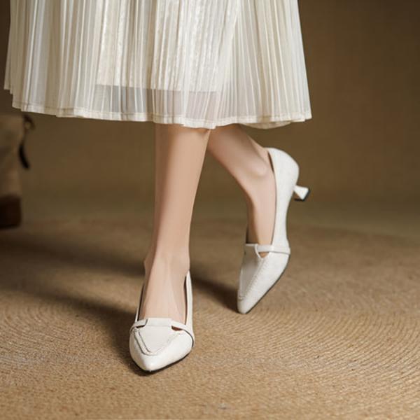 Handcrafted Luxury Leather Shoes for Elegant Women(EcqiH-7599)