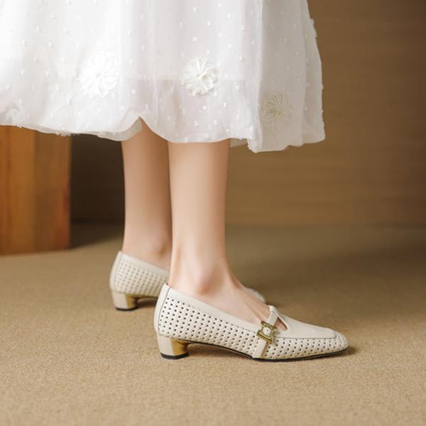 Elegant Handcrafted Leather Footwear for Luxe Style(EcqiHL-7603)