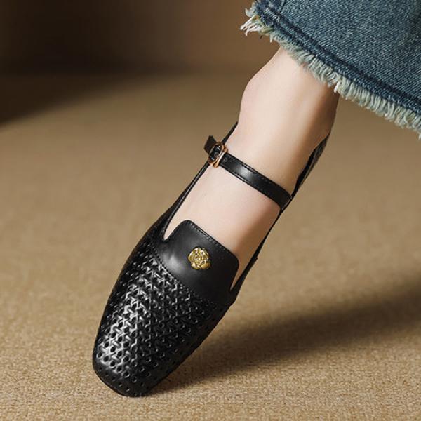 Elegant Handmade Genuine Leather Women's Shoes of Premium Craftsmanship(EcqiHL-7601)