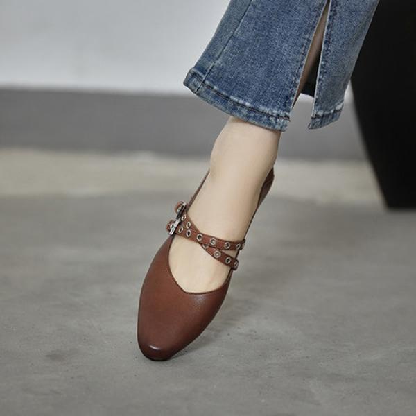 Handcrafted Luxury Leather Women’s Shoes for Elegance(EcqiHJ-7622)