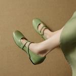 Elegant Handmade Leather Women's Shoes: Luxury Craftsmanship(EcqiHY-7639)