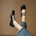 Elegant Handmade Leather Women's Shoes: Luxury Craftsmanship(EcqiHY-7639)