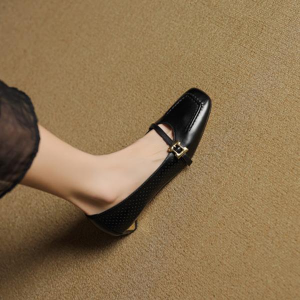 Handcrafted Luxury Leather Women's Shoes of Elegance(EcqiHL-7658)