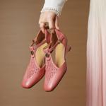 Elegant Handcrafted Leather Women's Shoes - Luxury Craftsmanship(EcqiH-7672)