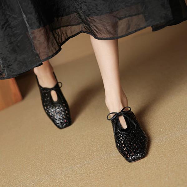 Luxurious Handcrafted Leather Women's Shoes with Exquisite Craftsmanship(EcqiHL-7782)