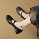 Exquisite Handmade Genuine Leather Women's Shoes, Elevate Elegance(EcqiHL-7783)