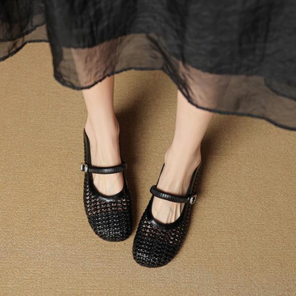 Exquisite Handmade Genuine Leather Women's Shoes, Elevate Elegance(EcqiHL-7783)