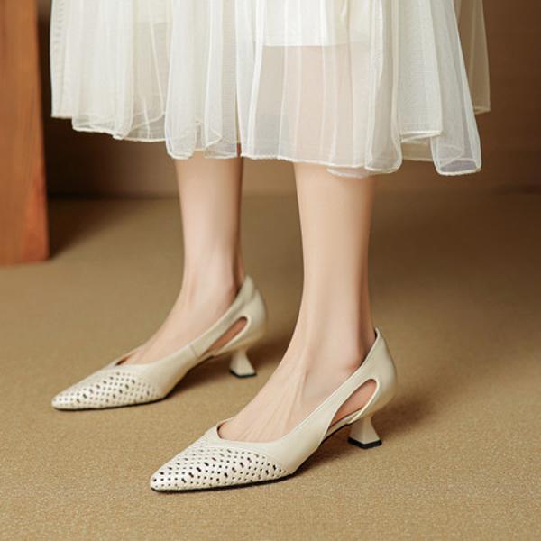 Handcrafted Luxury Genuine Leather Women's Shoes - Elegance Redefined(EcqiH-7805)