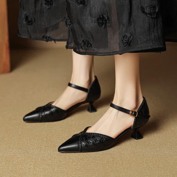 Handcrafted Leather Women's Shoes: Elegance Meets Luxury in Every Stitch(EcqiH-7820)
