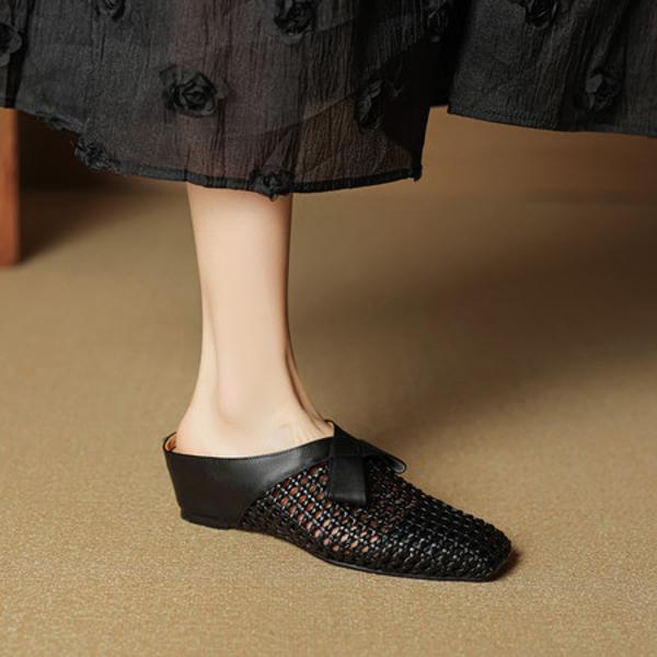 Elegant Handcrafted Leather Women's Shoes with Luxurious Quality(EcqiH-7806)