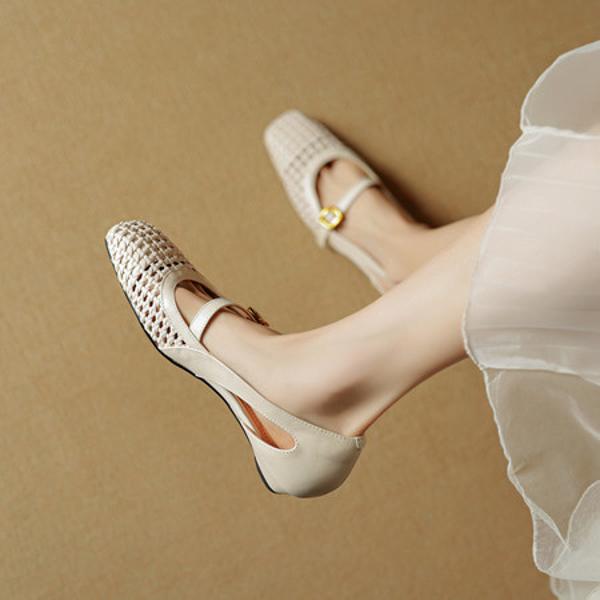 Exquisite Handcrafted Leather Women's Shoes: Luxury, Elegance, and Quality Artistry(EcqiH-7808)