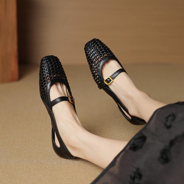 Exquisite Handcrafted Leather Women's Shoes: Luxury, Elegance, and Quality Artistry(EcqiH-7808)