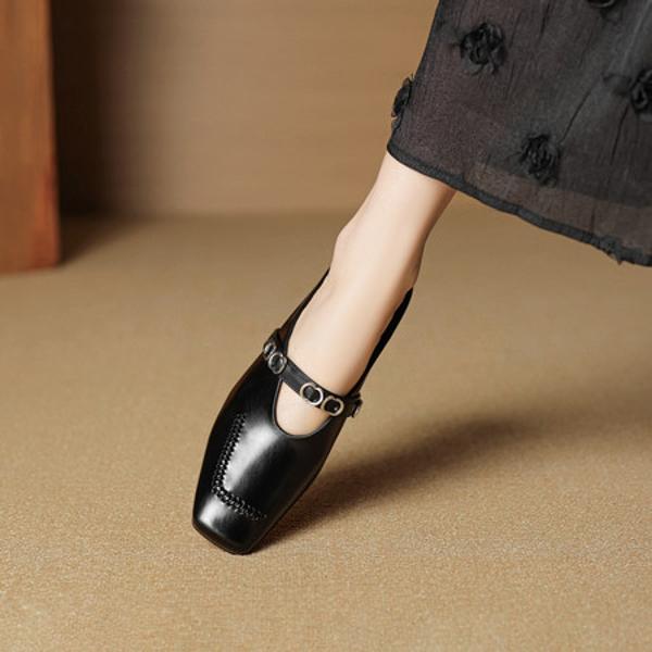 Handcrafted Leather Women's Shoes: Elegance in Every Luxurious Detail(EcqiHL-7832)