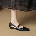 Handcrafted Luxury Leather Women's Shoes: Elegance Redefined(EcqiH-7860)