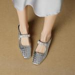 Elegant Handcrafted Genuine Leather Women's Shoes: Exquisite Craftsmanship & Luxe Quality(EcqiHL-7856)