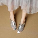 Handcrafted Luxury Leather Women's Shoes with Exquisite Craftsmanship(EcqiH-7835)