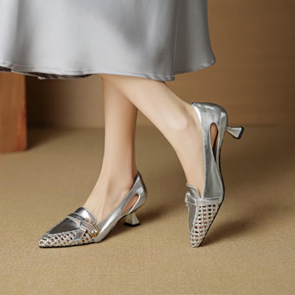 Elegantly Crafted Genuine Leather Women's Shoes(EcqiH-7825)