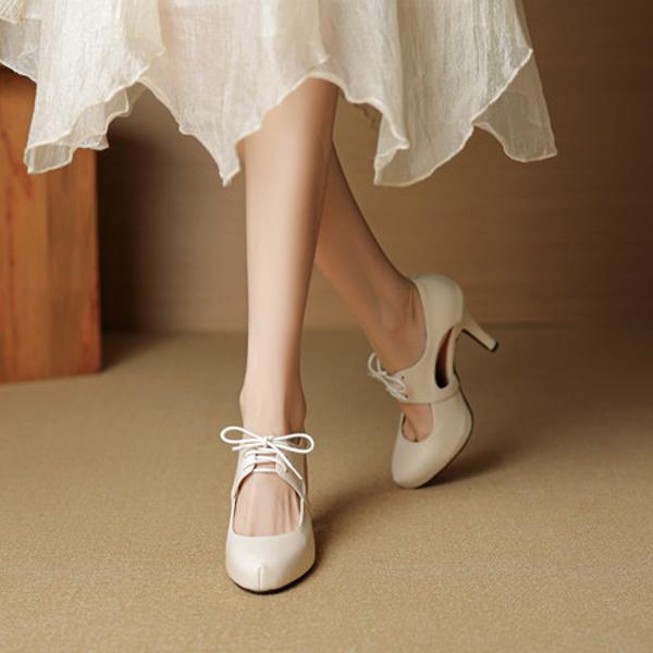 Exquisite Handcrafted Leather Women's Shoes: The Essence of Luxury and Elegance(EcqiHY-7858)