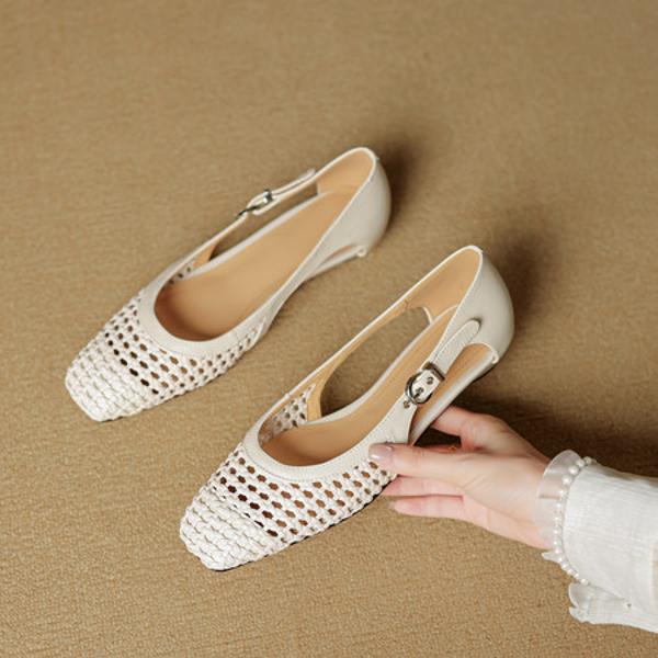 Elegant Handcrafted Leather Women's Shoes of Luxe Quality(EcqiH-7862)