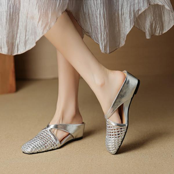 Elegant Handcrafted Leather Women's Shoes: Luxury Artisan Quality(EcqiH-7872)