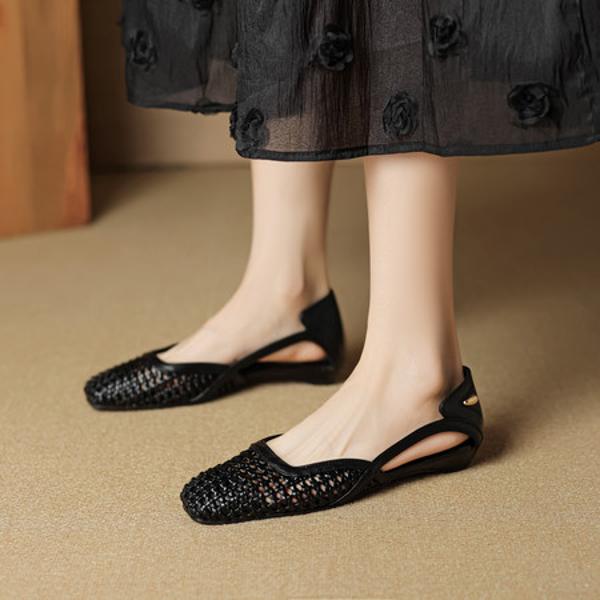 Handcrafted Leather Women's Shoes: A Touch of Luxury Elegance(EcqiH-7875)