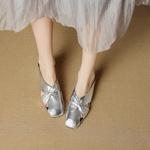 Handcrafted Real Leather Women's Shoes: Luxurious Elegance(EcqiH-7868)