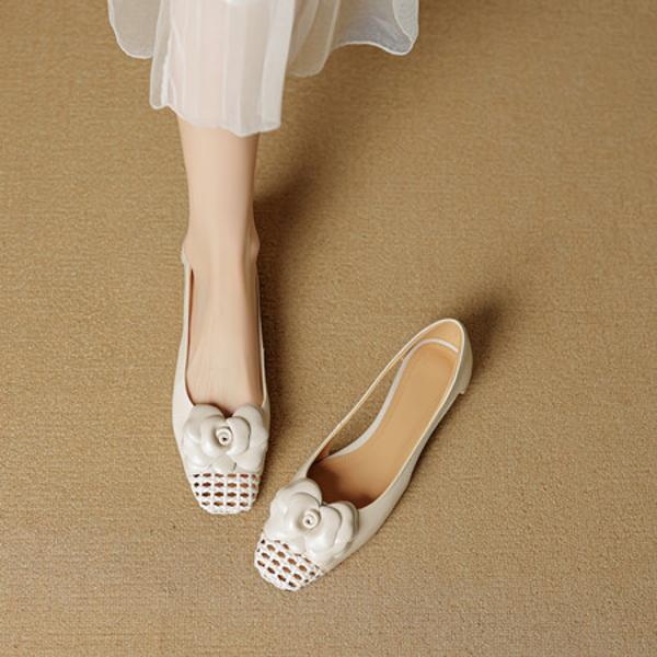 Luxury Handcrafted Leather Women's Shoes with Exquisite Craftsmanship(EcqiH-7901)