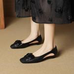 Luxury Handcrafted Leather Women's Shoes with Exquisite Craftsmanship(EcqiH-7901)