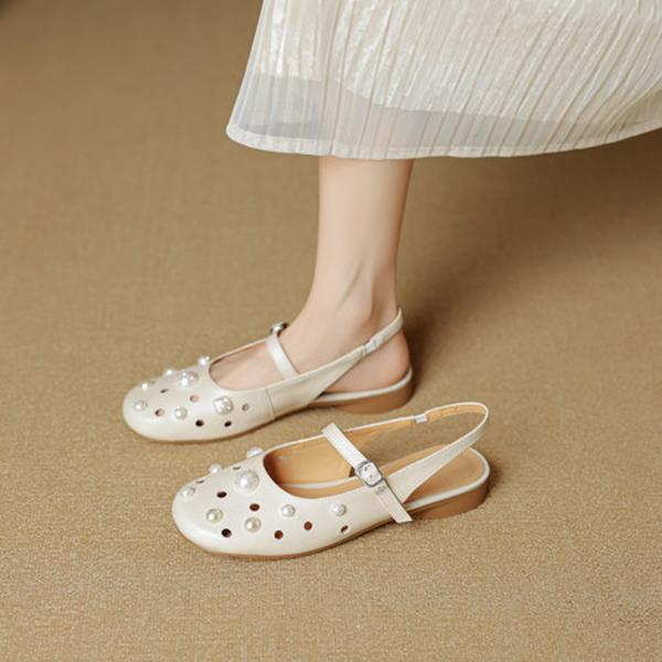 Handcrafted Leather Women's Shoes: Timeless Elegance(EcqiH-7885)