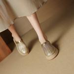 Luxurious Handcrafted Genuine Leather Women’s Shoes for Elegance(EcqiH-7890)