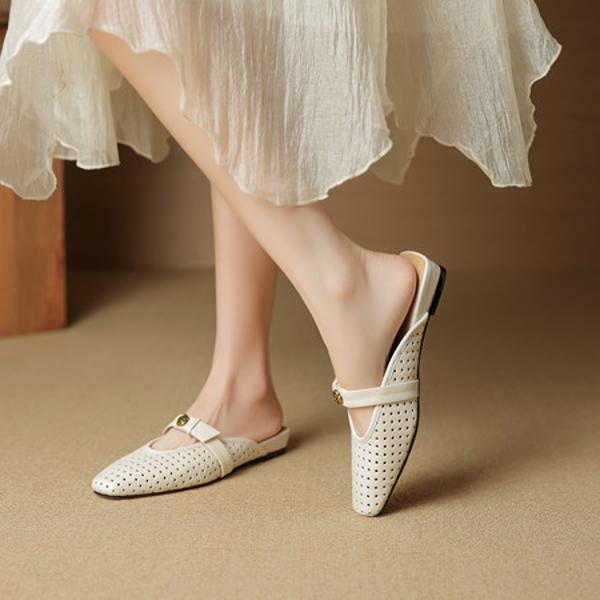 Elevate Elegance: Handcrafted Genuine Leather Women's Shoes of Luxurious Craftsmanship(EcqiH-7889)