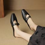 Elevate Elegance: Handcrafted Genuine Leather Women's Shoes of Luxurious Craftsmanship(EcqiH-7889)