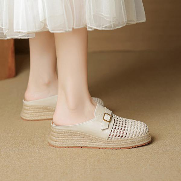 Luxury Handmade Genuine Leather Women's Shoes: Elegance in Every Stitch(EcqiH-7882)