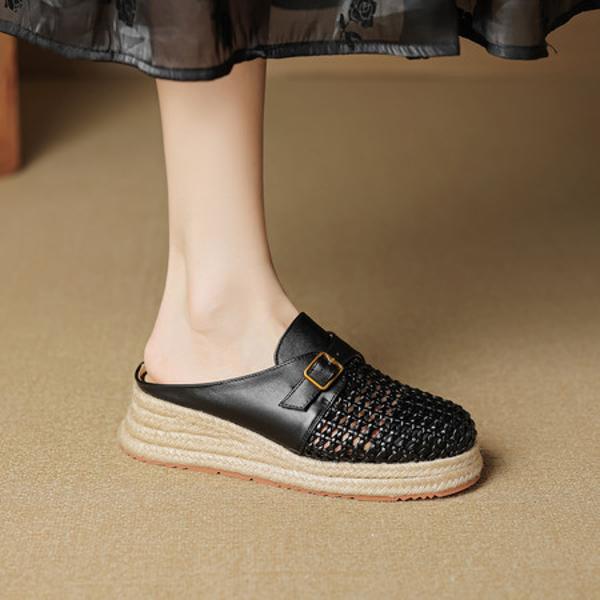 Luxury Handmade Genuine Leather Women's Shoes: Elegance in Every Stitch(EcqiH-7882)