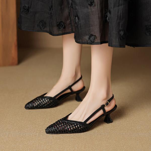 Handcrafted Leather Women's Shoes: Elegance Meets Premium Quality Artistry(EcqiH-7920)