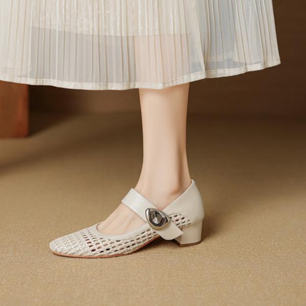 Exquisite Handcrafted Leather Women's Shoes - Luxurious Elegance(EcqiHC-7908)