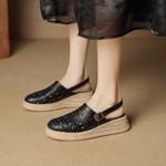 Handcrafted Genuine Leather Women’s Shoes: Elegant Luxury with Superior Craftsmanship(EcqiH-7903)