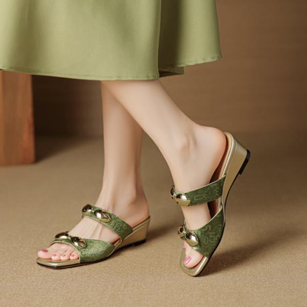 Handcrafted Leather Ladies' Shoes: Luxurious Elegance(EcqiH-7916)