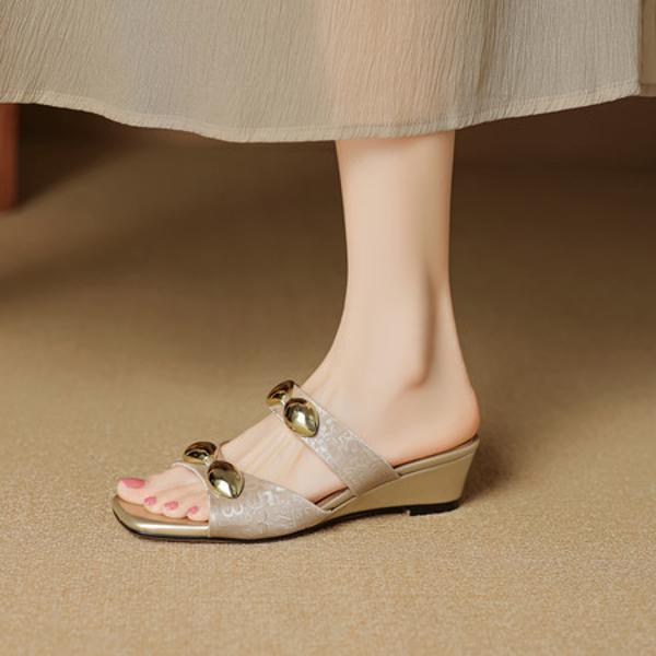 Handcrafted Leather Ladies' Shoes: Luxurious Elegance(EcqiH-7916)