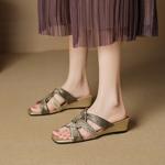 Crafted Luxury: Handcrafted Genuine Leather Women's Shoes for Timeless Elegance(EcqiH-7932)