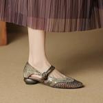 Exquisite Handcrafted Leather Women's Shoes: Embrace Luxury and Elegance(EcqiHL-7935)