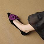 Handcrafted Genuine Leather Women's Shoes: Luxurious Elegance(EcqiHC-7952)