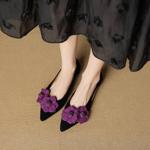 Handcrafted Genuine Leather Women's Shoes: Luxurious Elegance(EcqiHC-7952)