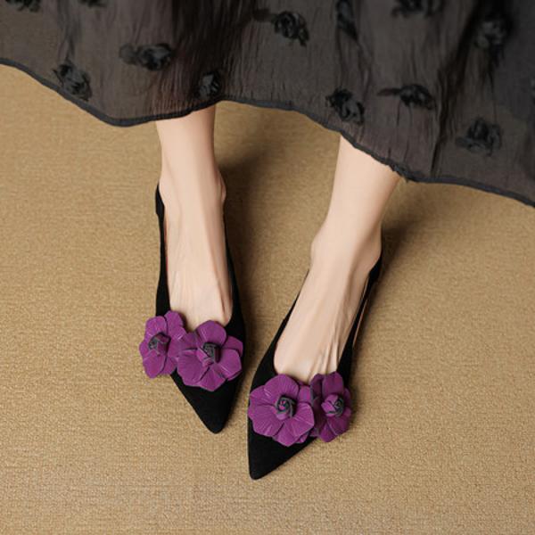 Handcrafted Genuine Leather Women's Shoes: Luxurious Elegance(EcqiHC-7952)