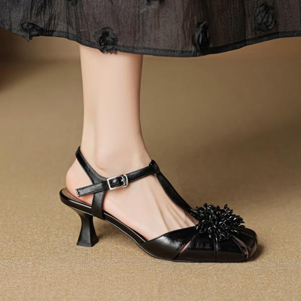 Handcrafted Genuine Leather Women's Shoes: Luxury, Elegance & Craftsmanship(EcqiHC-7928)