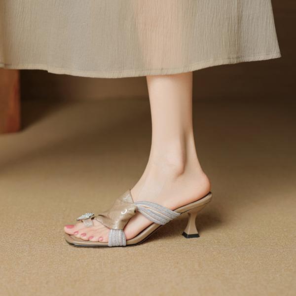 Handcrafted Leather Women's Shoes: Luxurious Elegance & Exquisite Craftsmanship(EcqiHY-7922)