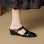 Elegant Handmade Genuine Leather Women's Shoes(EcqiH-7963)