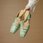 Elegant Handmade Genuine Leather Women's Shoes(EcqiH-7963)