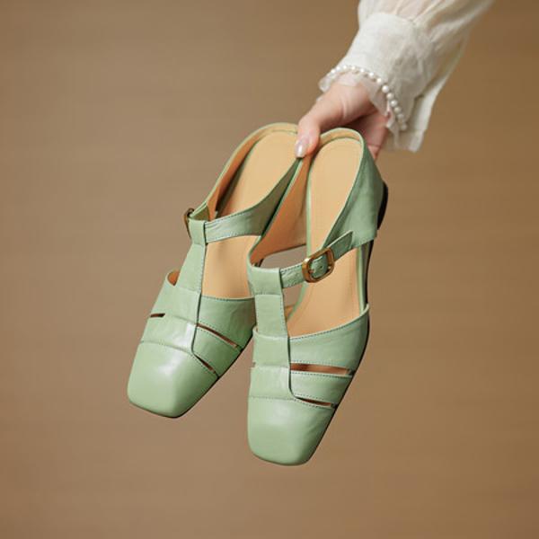 Elegant Handmade Genuine Leather Women's Shoes(EcqiH-7963)