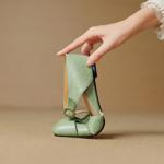 Elegant Handmade Genuine Leather Women's Shoes(EcqiH-7963)